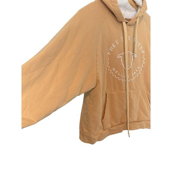 Free The Sheep Sky in You Hoodie‎ Fog Beige Tan Large Unisex Men Women MSRP $99 - Picture 11 of 12